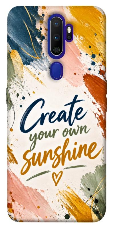 Чехол itsPrint Create sunshine для Oppo A5 (2020) / Oppo A9 (2020), надписи, купить оптом с доставкой