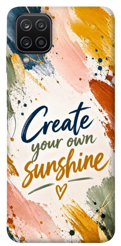 Чехол itsPrint Create sunshine для Samsung Galaxy A12, надписи, купить оптом с доставкой