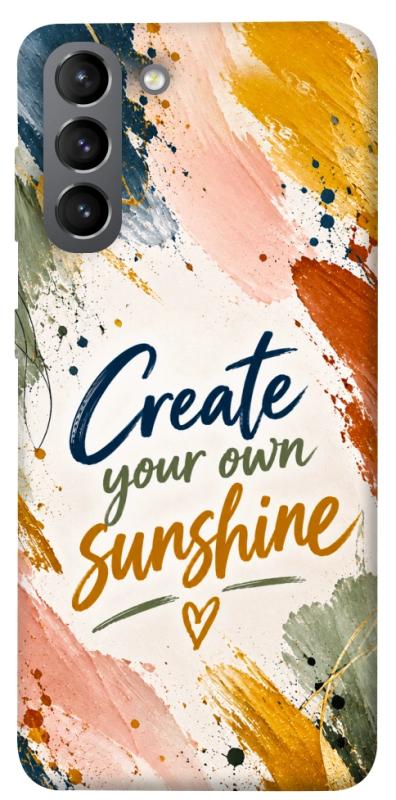 Чехол itsPrint Create sunshine для Samsung Galaxy S21, надписи, купить оптом с доставкой