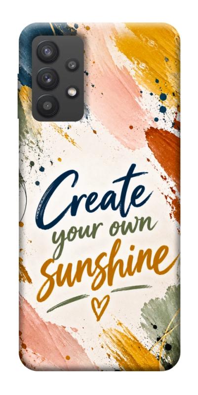 Чехол itsPrint Create sunshine для Samsung Galaxy A32 (A326B) 5G, надписи, купить оптом с доставкой