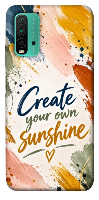 Чохол itsPrint Create sunshine для Xiaomi Redmi Note 9 4G / Redmi 9 Power / Redmi 9T, написи, купити оптом з доставкою
