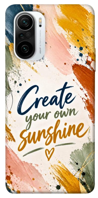Чохол itsPrint Create sunshine для Xiaomi Redmi K40 / K40 Pro / K40 Pro+ / Poco F3, написи, купити оптом з доставкою