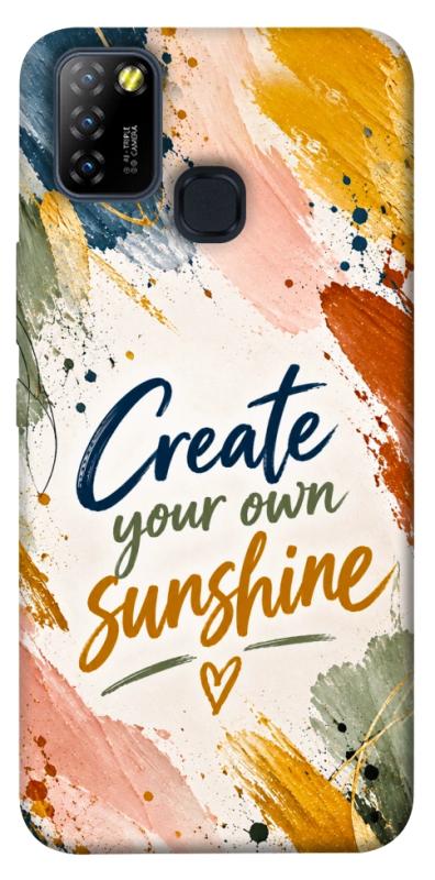 Чехол itsPrint Create sunshine для Infinix Hot 10 Lite, надписи, купить оптом с доставкой