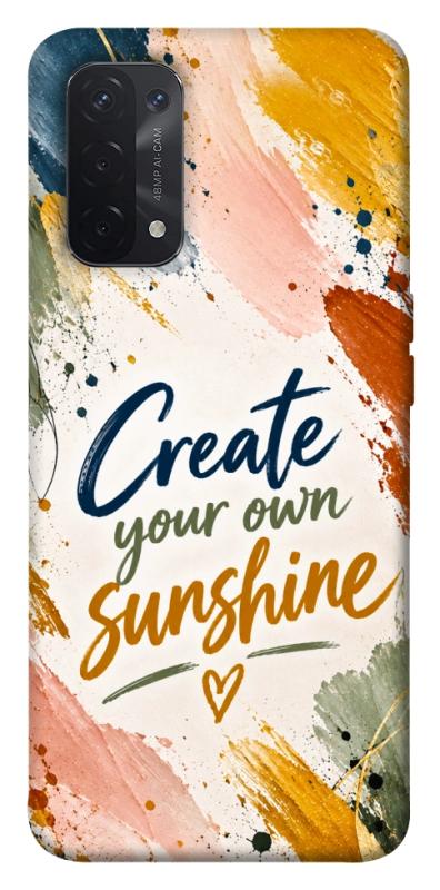 Чохол itsPrint Create sunshine для Oppo A54 4G, написи, купити оптом з доставкою