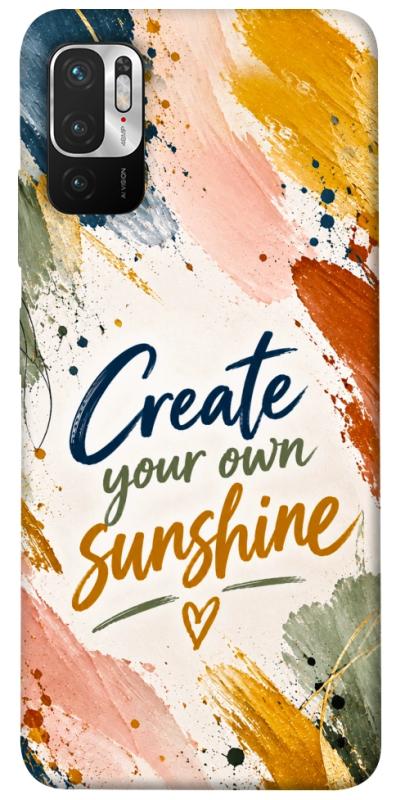 Чохол itsPrint Create sunshine для Xiaomi Redmi Note 10 5G, написи, купити оптом з доставкою
