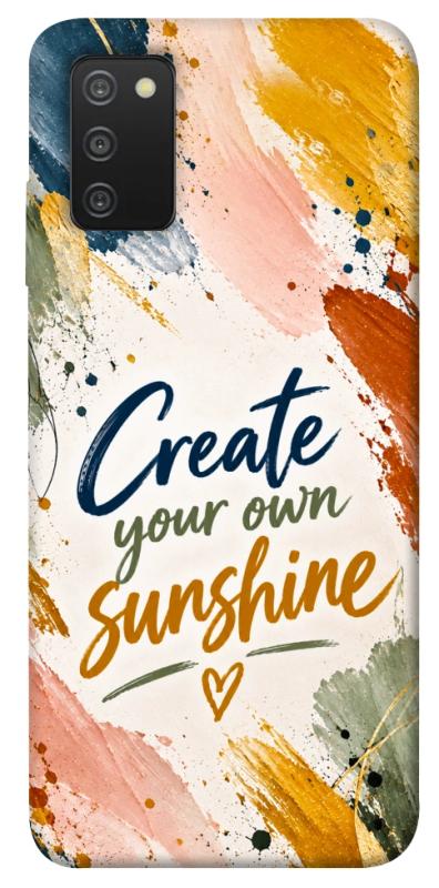 Чехол itsPrint Create sunshine для Samsung Galaxy A03s, надписи, купить оптом с доставкой