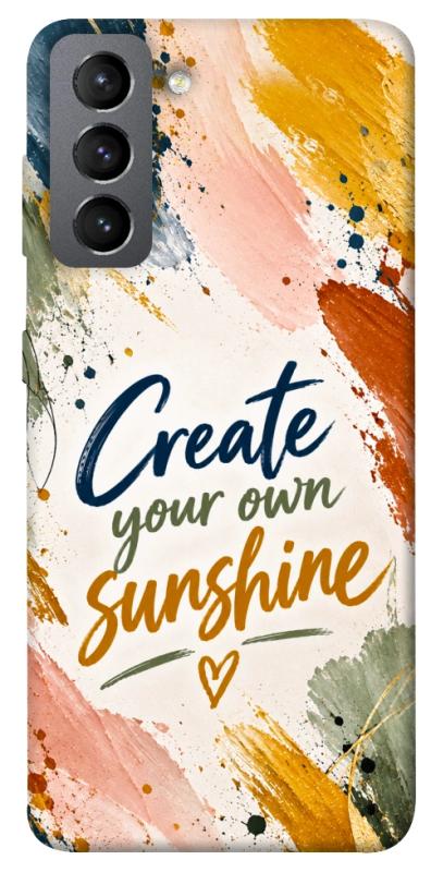 Чехол itsPrint Create sunshine для Samsung Galaxy S21 FE, надписи, купить оптом с доставкой