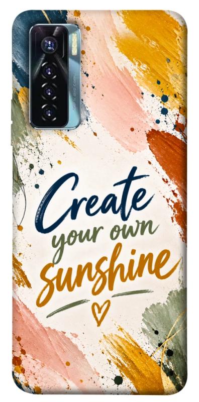 Чохол itsPrint Create sunshine для TECNO Camon 17 Pro, написи, купити оптом з доставкою