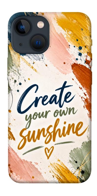 Чехол itsPrint Create sunshine для Apple iPhone 13 mini (5.4"), надписи, купить оптом с доставкой