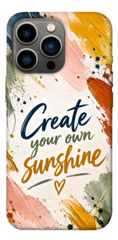 Чехол itsPrint Create sunshine для Apple iPhone 13 Pro (6.1"), надписи, купить оптом с доставкой