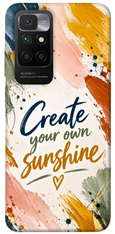 Чехол itsPrint Create sunshine для Xiaomi Redmi 10, надписи, купить оптом с доставкой