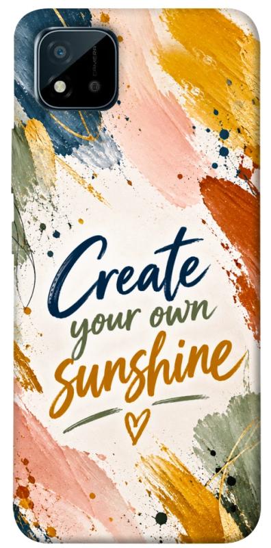 Чехол itsPrint Create sunshine для Realme C11 (2021), надписи, купить оптом с доставкой