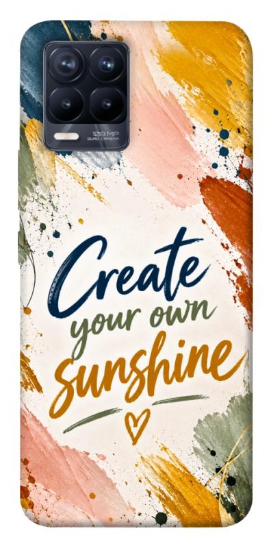Чехол itsPrint Create sunshine для Realme 8, надписи, купить оптом с доставкой