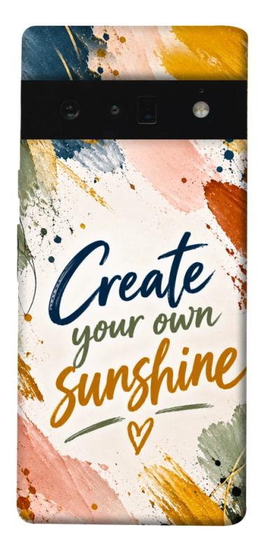 Чехол itsPrint Create sunshine для Google Pixel 6 Pro, надписи, купить оптом с доставкой