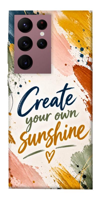 Чохол itsPrint Create sunshine для Samsung Galaxy S22 Ultra, написи, купити оптом з доставкою