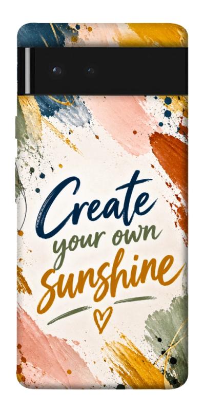 Чохол itsPrint Create sunshine для Google Pixel 6, написи, купити оптом з доставкою