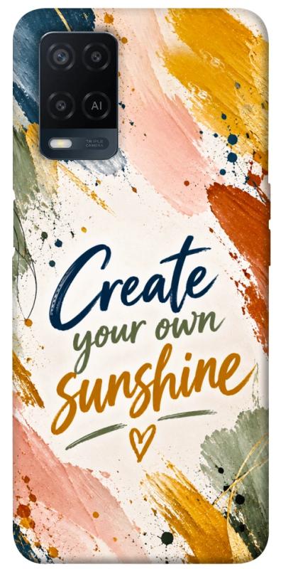 Чехол itsPrint Create sunshine для Oppo A16s / A16, надписи, купить оптом с доставкой