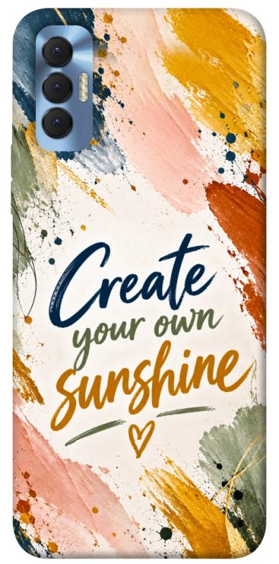 Чохол itsPrint Create sunshine для TECNO Spark 8P, написи, купити оптом з доставкою