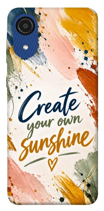 Чохол itsPrint Create sunshine для Samsung Galaxy A03 Core, написи, купити оптом з доставкою
