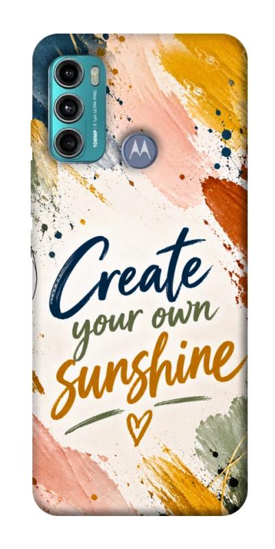 Чохол itsPrint Create sunshine для Motorola Moto G60, написи, купити оптом з доставкою