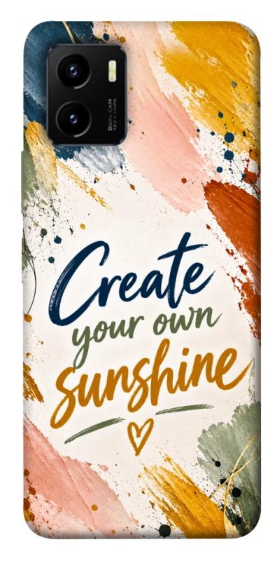 Чехол itsPrint Create sunshine для Vivo Y15s, надписи, купить оптом с доставкой