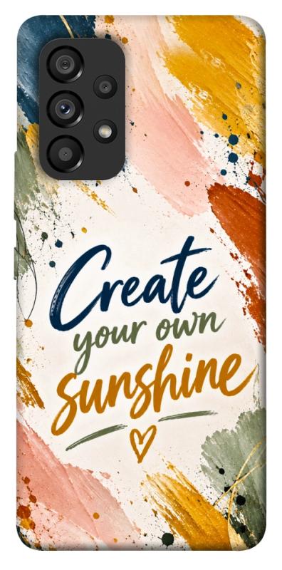 Чохол itsPrint Create sunshine для Samsung Galaxy A53 5G, написи, купити оптом з доставкою