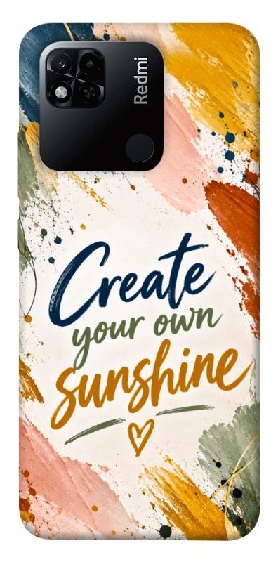 Чохол itsPrint Create sunshine для Xiaomi Redmi 10A, написи, купити оптом з доставкою