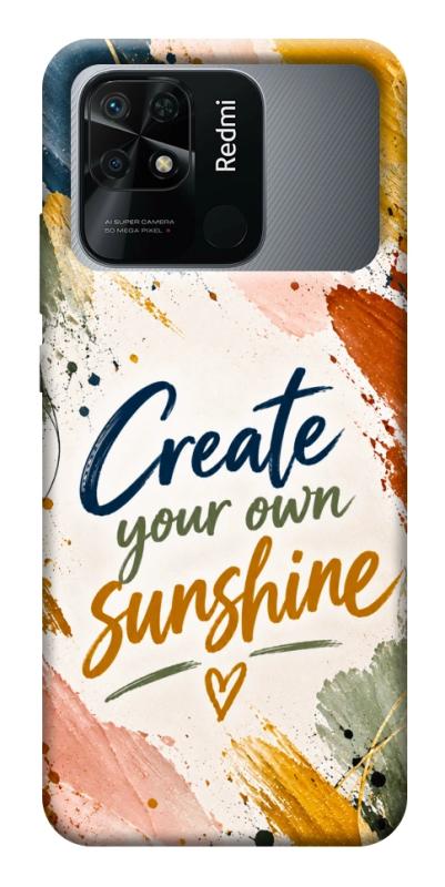 Чохол itsPrint Create sunshine для Xiaomi Redmi 10C, написи, купити оптом з доставкою
