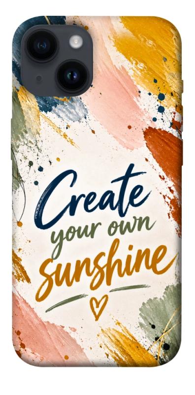 Чохол itsPrint Create sunshine для Apple iPhone 14 (6.1"), написи, купити оптом з доставкою