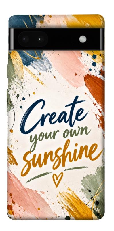 Чохол itsPrint Create sunshine для Google Pixel 6a, написи, купити оптом з доставкою