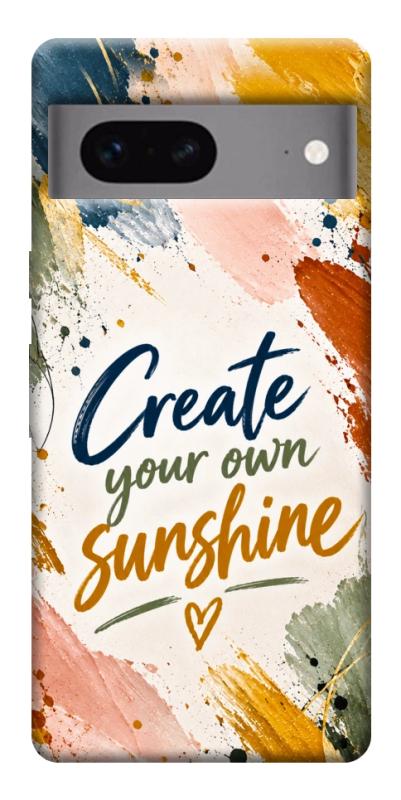 Чохол itsPrint Create sunshine для Google Pixel 7, написи, купити оптом з доставкою