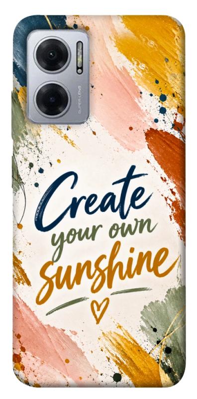 Чохол itsPrint Create sunshine для Xiaomi Redmi Note 11E, написи, купити оптом з доставкою