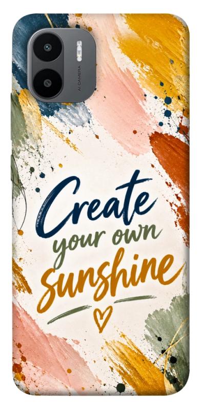Чохол itsPrint Create sunshine для Xiaomi Redmi A1 / A2, написи, купити оптом з доставкою