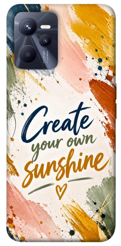 Чехол itsPrint Create sunshine для Realme C35, надписи, купить оптом с доставкой