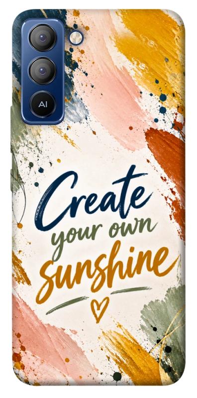 Чехол itsPrint Create sunshine для TECNO Pop 5 LTE, надписи, купить оптом с доставкой