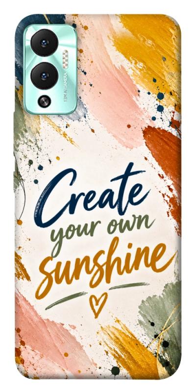 Чохол itsPrint Create sunshine для Infinix Hot 12 Play, написи, купити оптом з доставкою