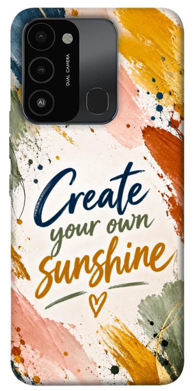 Чохол itsPrint Create sunshine для Tecno Spark Go 2022 (KG5m), написи, купити оптом з доставкою