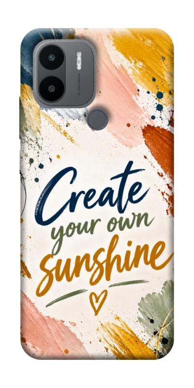 Чохол itsPrint Create sunshine для Xiaomi Redmi A1+ / A2+, написи, купити оптом з доставкою