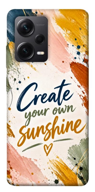Чехол itsPrint Create sunshine для Xiaomi Redmi Note 12 Pro+ 5G, надписи, купить оптом с доставкой