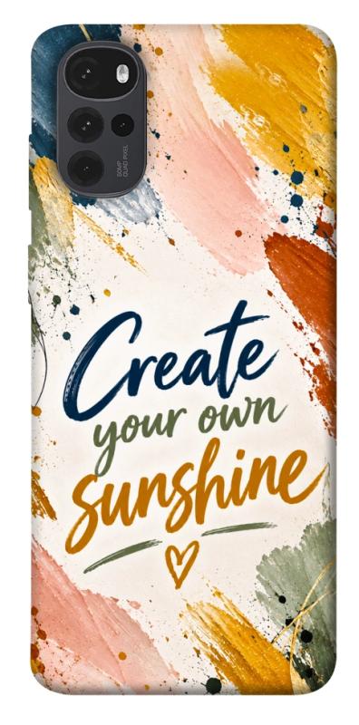 Чохол itsPrint Create sunshine для Motorola Moto G22, написи, купити оптом з доставкою