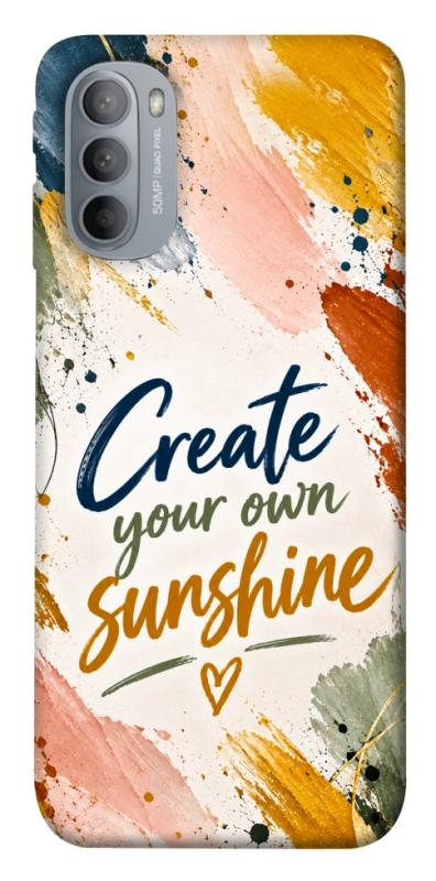 Чохол itsPrint Create sunshine для Motorola Moto G31, написи, купити оптом з доставкою