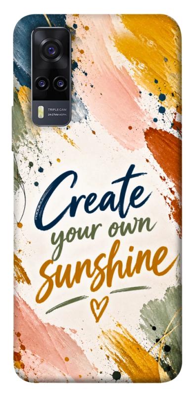 Чехол itsPrint Create sunshine для Vivo Y31, надписи, купить оптом с доставкой