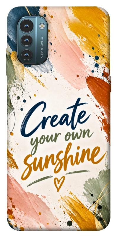 Чехол itsPrint Create sunshine для Nokia G21, надписи, купить оптом с доставкой