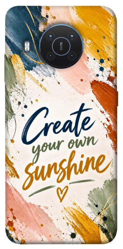Чехол itsPrint Create sunshine для Nokia X10 / X20, надписи, купить оптом с доставкой