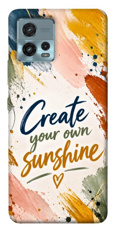 Чохол itsPrint Create sunshine для Motorola Moto G72, написи, купити оптом з доставкою