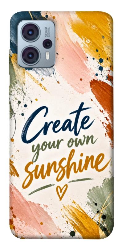 Чохол itsPrint Create sunshine для Motorola Moto G23, написи, купити оптом з доставкою
