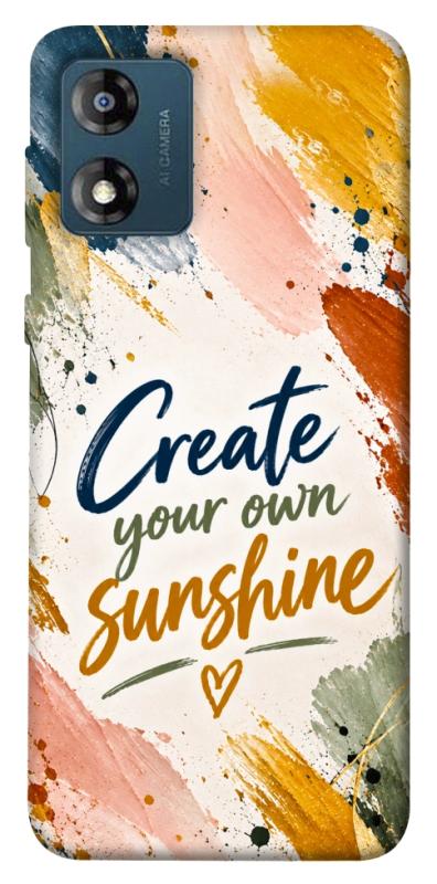 Чохол itsPrint Create sunshine для Motorola Moto E13, написи, купити оптом з доставкою