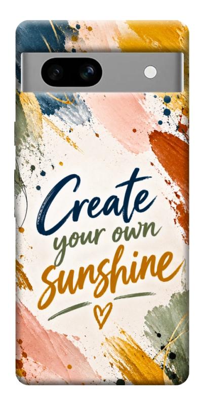 Чохол itsPrint Create sunshine для Google Pixel 7a, написи, купити оптом з доставкою