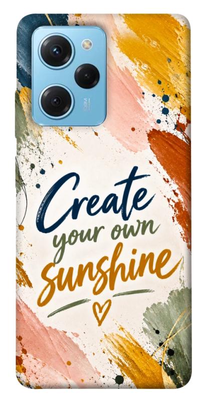 Чохол itsPrint Create sunshine для Xiaomi Poco X5 Pro 5G, написи, купити оптом з доставкою