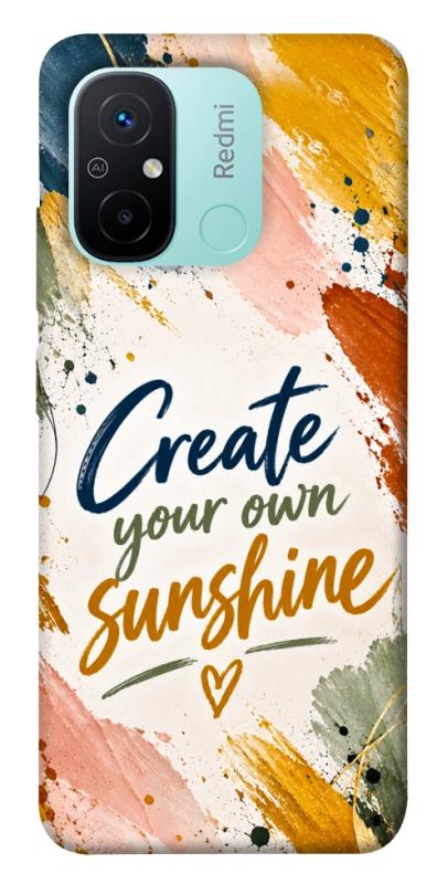 Чехол itsPrint Create sunshine для Xiaomi Redmi 12C, надписи, купить оптом с доставкой